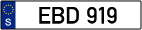 Trailer License Plate